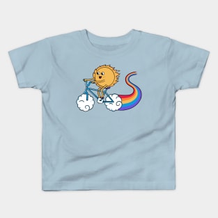 Sun and bicycle Kids T-Shirt